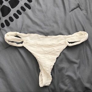 White bikini bottoms